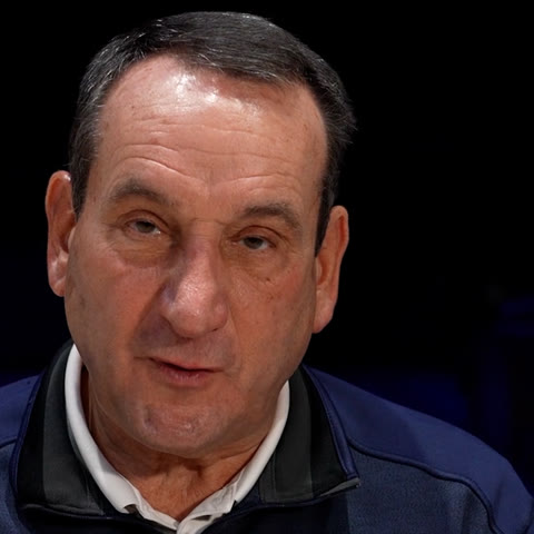 Mike Krzyzewski, U.S. Army veteran and West Point graduate, in a television interview