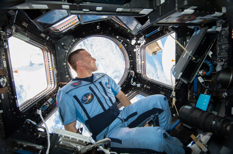 Chris Cassidy, NASA astronaut and former U.S. Navy SEAL, aboard the ISS